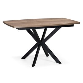 Стол деревянный Палу дуб галифакс табак / черный | Интернет магазин мебели и декора LifeDekor