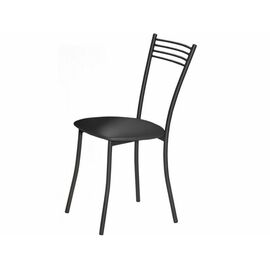 Стул «Хлоя» ДП2-28 кожзам. Темно-серый, каркас Графит | Интернет магазин мебели и декора LifeDekor