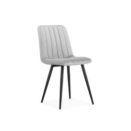 Стул Дани светло-серый / черный | Интернет магазин мебели и декора LifeDekor