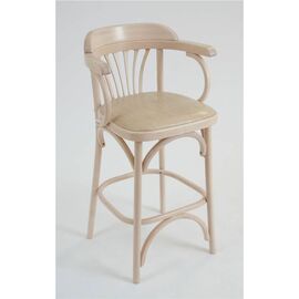 Стул барный 650 Венский мягкий (беленый дуб, экокожа бежевая) | Интернет магазин мебели и декора LifeDekor