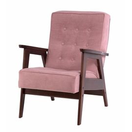 Кресло РЕТРО (темный тон / RS 12 - розовый) | Интернет магазин мебели и декора LifeDekor