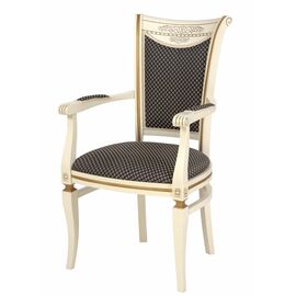 Кресло Милорд №11-S (1013+пат. золото/ткань Luiza com Black) | Интернет магазин мебели и декора LifeDekor