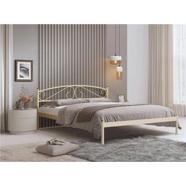 Кровать двуспальная Флоренция (120х200/металлическое основание / Бежевый) | Интернет магазин мебели и декора LifeDekor