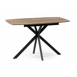 Стол деревянный Тамаса 120(150)х70х76 дуб галифакс табак / черный | Интернет магазин мебели и декора LifeDekor