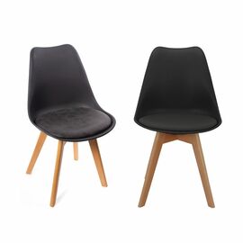 Комплект из 2-х стульев Eames Bon чёрный | Интернет магазин мебели и декора LifeDekor