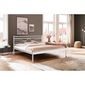 Кровать двуспальная Мираж 180х200 (металлическое основание/Белый) | Интернет магазин мебели и декора LifeDekor