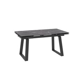 Стол Барон 160, Камень тёмный  Compakt cer/Чёрный | Интернет магазин мебели и декора LifeDekor