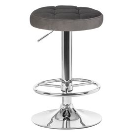 Табурет барный DOBRIN BRUNO, серый велюр (MJ9-75), Вариант: серый велюр (MJ9-75) | Интернет магазин мебели и декора LifeDekor