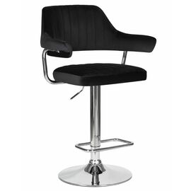 Стул барный DOBRIN CHARLY, черный велюр (MJ9-101), Вариант: черный велюр (MJ9-101) | Интернет магазин мебели и декора LifeDekor