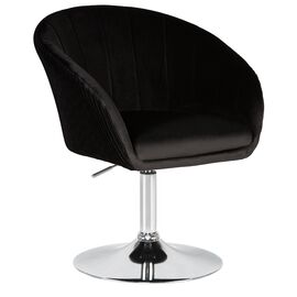 Кресло дизайнерское DOBRIN EDISON, черный велюр (1922-21), Вариант: черный велюр (1922-21) | Интернет магазин мебели и декора LifeDekor