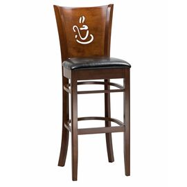 Стул барный DOBRIN JERRY BAR, шоколад, чёрный, Вариант: шоколад, чёрный | Интернет магазин мебели и декора LifeDekor