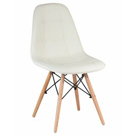 Стул обеденный DOBRIN BENNET, ножки светлый бук, кремовый, Вариант: ножки светлый бук, кремовый | Интернет магазин мебели и декора LifeDekor