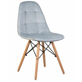 Стул обеденный DOBRIN BENNET, ножки светлый бук, пудрово-голубой велюр (HLR-15), Вариант: ножки светлый бук, пудрово-голубой велюр (HLR-15) | Интернет магазин мебели и декора LifeDekor