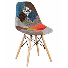 Стул обеденный LMZL-PP623, ножки светлый бук, цвет сиденья мозаика, Вариант: ножки светлый бук, цвет сиденья мозаика | Интернет магазин мебели и декора LifeDekor