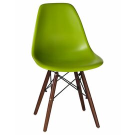Стул обеденный LMZL-PP623, ножки тёмный бук, цвет сиденья салатовый, Вариант: ножки тёмный бук, цвет сиденья салатовый | Интернет магазин мебели и декора LifeDekor