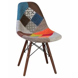 Стул обеденный LMZL-PP623, ножки тёмный бук, цвет сиденья мозаика, Вариант: ножки тёмный бук, цвет сиденья мозаика | Интернет магазин мебели и декора LifeDekor