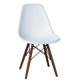 Стул обеденный LMZL-PP623, ножки тёмный бук, цвет сиденья белый, Вариант: ножки тёмный бук, цвет сиденья белый | Интернет магазин мебели и декора LifeDekor