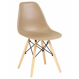 Стул обеденный DOBRIN DSW, ножки светлый бук, цвет бежевый (GR-03), Вариант: ножки светлый бук, цвет бежевый (GR-03) | Интернет магазин мебели и декора LifeDekor