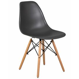 Стул обеденный DOBRIN DSW, ножки светлый бук, цвет тёмно-серый (GR-04), Вариант: ножки светлый бук, цвет тёмно-серый (GR-04) | Интернет магазин мебели и декора LifeDekor