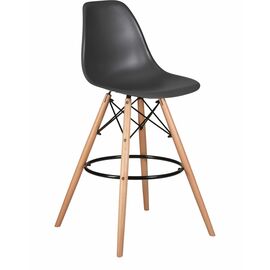 Стул барный DOBRIN DSW BAR, ножки светлый бук, цвет тёмно-серый (GR-04), Вариант: ножки светлый бук, цвет тёмно-серый (GR-04) | Интернет магазин мебели и декора LifeDekor