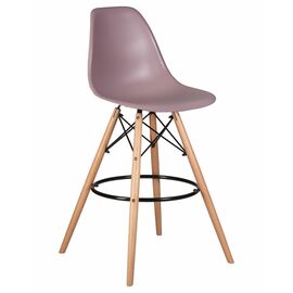 Стул барный DOBRIN DSW BAR, ножки светлый бук, цвет сиреневый (P-04), Вариант: ножки светлый бук, цвет сиреневый (P-04) | Интернет магазин мебели и декора LifeDekor