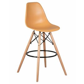 Стул барный DOBRIN DSW BAR, ножки светлый бук, цвет персиковый (NX-Y-06), Вариант: ножки светлый бук, цвет персиковый (NX-Y-06) | Интернет магазин мебели и декора LifeDekor