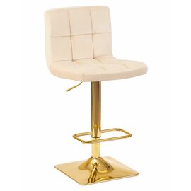 Стул барный DOBRIN GOLDIE, бежевый велюр (MJ9-10), Вариант: бежевый велюр (MJ9-10) | Интернет магазин мебели и декора LifeDekor