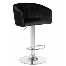 Стул барный DOBRIN DARCY, черный велюр (1922-21), Вариант: черный велюр (1922-21) | Интернет магазин мебели и декора LifeDekor