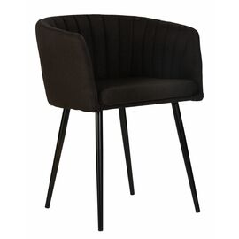 Стул обеденный DOBRIN ALINA, черная ткань (LAR-106D-28), Вариант: черная ткань (LAR-106D-28) | Интернет магазин мебели и декора LifeDekor