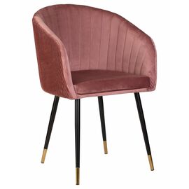 Стул обеденный DOBRIN MARY, бронзово-розовый велюр (1922-17), Вариант: бронзово-розовый велюр (1922-17) | Интернет магазин мебели и декора LifeDekor