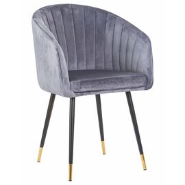 Стул обеденный DOBRIN MARY, серый велюр (1922-19), Вариант: серый велюр (1922-19) | Интернет магазин мебели и декора LifeDekor