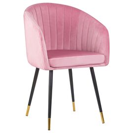 Стул обеденный DOBRIN MARY, розовый велюр (1922-16), Вариант: розовый велюр (1922-16) | Интернет магазин мебели и декора LifeDekor