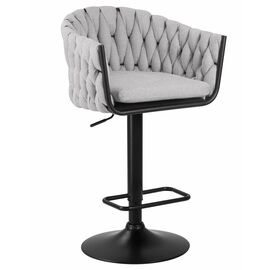 Стул барный DOBRIN LEON, серая ткань (LAR 275-17), Вариант: серая ткань (LAR 275-17) | Интернет магазин мебели и декора LifeDekor