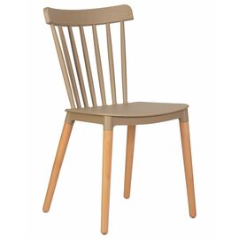 Стул обеденный DOBRIN THEO, ножки светлый бук, цвет бежевый (GR-03), Вариант: ножки светлый бук, цвет бежевый (GR-03) | Интернет магазин мебели и декора LifeDekor