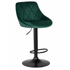 Стул барный DOBRIN LOGAN BLACK, зеленый велюр (MJ9-88), Вариант: зеленый велюр (MJ9-88) | Интернет магазин мебели и декора LifeDekor