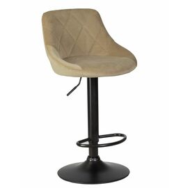 Стул барный DOBRIN LOGAN BLACK, мокко велюр (MJ9-9), Вариант: мокко велюр (MJ9-9) | Интернет магазин мебели и декора LifeDekor