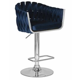 Стул барный DOBRIN MARCEL, синий велюр (MJ9-117), Вариант: синий велюр (MJ9-117) | Интернет магазин мебели и декора LifeDekor