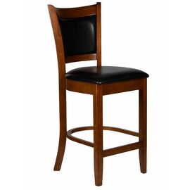 Стул полубарный DOBRIN GARRY COUNTER, шоколад, черный, Вариант: шоколад, чёрный | Интернет магазин мебели и декора LifeDekor