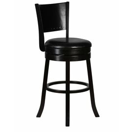 Вращающийся полубарный стул DOBRIN TONY COUNTER, капучино, черный, Вариант: капучино, чёрный | Интернет магазин мебели и декора LifeDekor