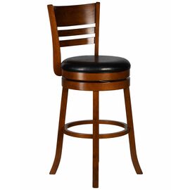Вращающийся полубарный стул DOBRIN WILLIAM COUNTER, шоколад, черный, Вариант: шоколад, чёрный | Интернет магазин мебели и декора LifeDekor