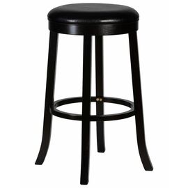 Круглый барный табурет DOBRIN BOB BAR, капучино, черный, Вариант: капучино, чёрный | Интернет магазин мебели и декора LifeDekor