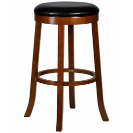 Круглый барный табурет DOBRIN BOB BAR, шоколад, черный, Вариант: шоколад, чёрный | Интернет магазин мебели и декора LifeDekor