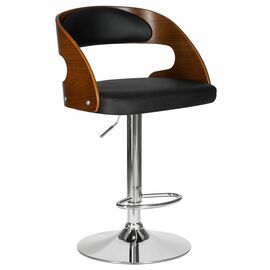 Стул барный DOBRIN NICK, цвет черный PU ABA 001, Вариант: цвет черный PU ABA 001 | Интернет магазин мебели и декора LifeDekor