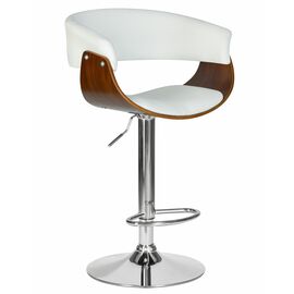 Стул барный DOBRIN OSTIN, цвет белый PU ABA 008, Вариант: цвет белый PU ABA 008 | Интернет магазин мебели и декора LifeDekor