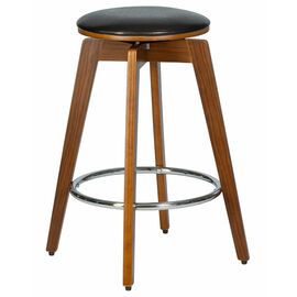 Табурет полубарный DOBRIN TOM'66, цвет черный глянец PU ABD 002, Вариант: цвет черный глянец PU ABD 002 | Интернет магазин мебели и декора LifeDekor