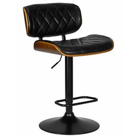 Стул барный DOBRIN MORGAN, цвет черный глянец PU ABD 002, Вариант: цвет черный глянец PU ABD 002 | Интернет магазин мебели и декора LifeDekor