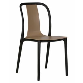 Стул обеденный DOBRIN ADAM, черный/бежевый, Вариант: черный/бежевый | Интернет магазин мебели и декора LifeDekor