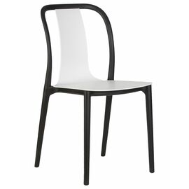 Стул обеденный DOBRIN ADAM, черный/белый, Вариант: черный/белый | Интернет магазин мебели и декора LifeDekor