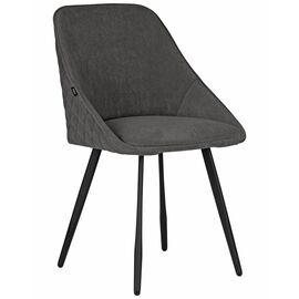 Стул обеденный DOBRIN STELLA, ЭМАЛЬ ЧЕРНЫЙ МУАР велюр Catania Chocolate | Интернет магазин мебели и декора LifeDekor