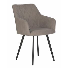 Стул обеденный DOBRIN ROBY, ЭМАЛЬ ЧЕРНЫЙ МУАР велюр Catania Cocoa | Интернет магазин мебели и декора LifeDekor